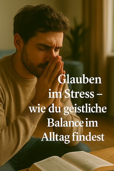 Glauben im Stress – wie du geistliche Balance im Alltag findest
