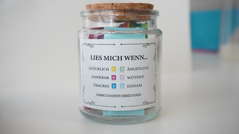 Glas „Bibelverse für den Alltags"