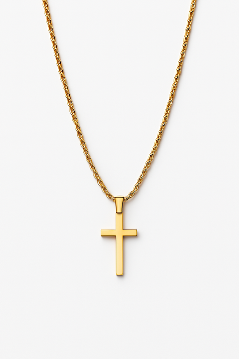 Halskette „Glaubensanker Gold/Silber“